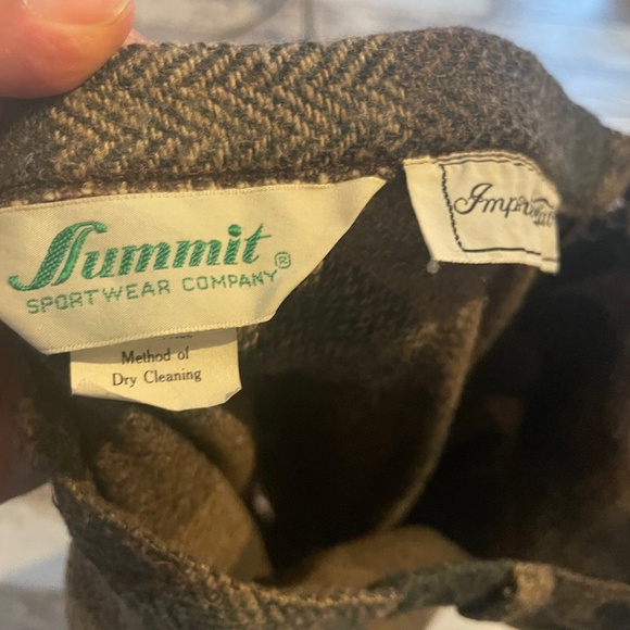 ILGWU Vintage Brown Plaid Woven Skirt - Picture 7 of 8